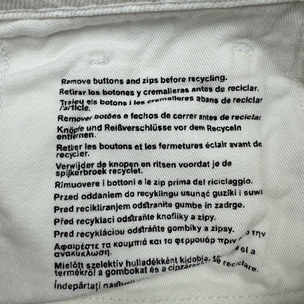 Primark White Wide Leg Crop Jeans - Picture 7 of 9